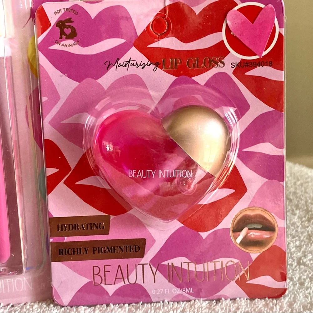 5/$25 Beauty Intuition 2pc set Strawberry Lip Gloss and nourishing